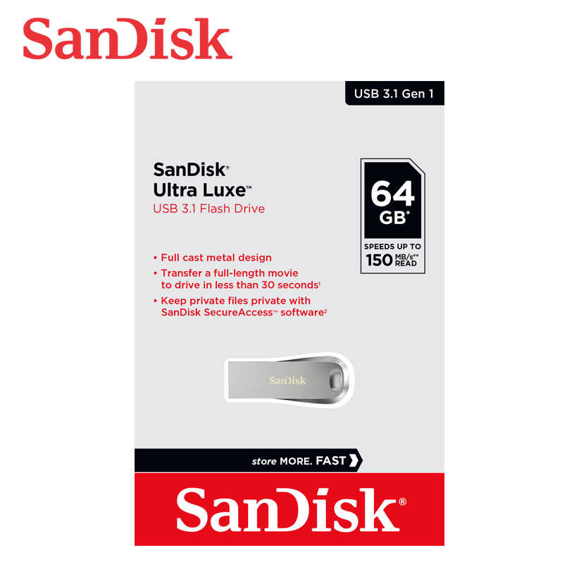 SANDISK ULTRA LUXE CZ74 USB 3.1 隨身碟 150mb/s 64G