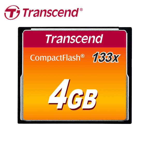 創見 Transcend CF卡 133X Compact Flash 記憶卡 MLC顆粒 4GB