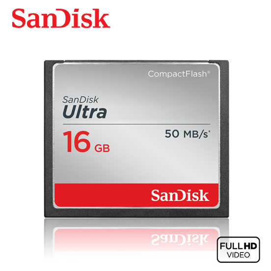 SANDISK 16G Ultra CF 50M 記憶卡 專業攝影師和錄影師 高速記憶卡