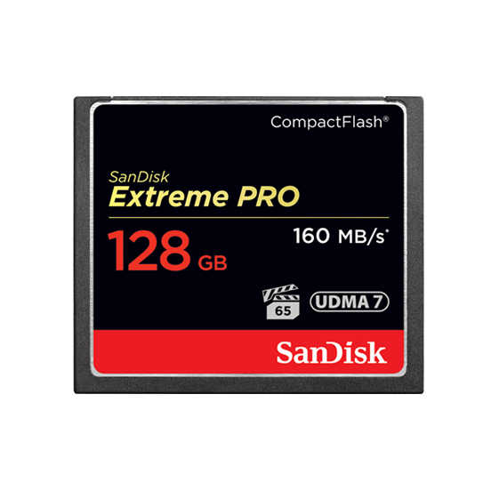SANDISK 128G Extreme Pro CF 160M 記憶卡 專業攝影師和錄影師 高速記憶卡
