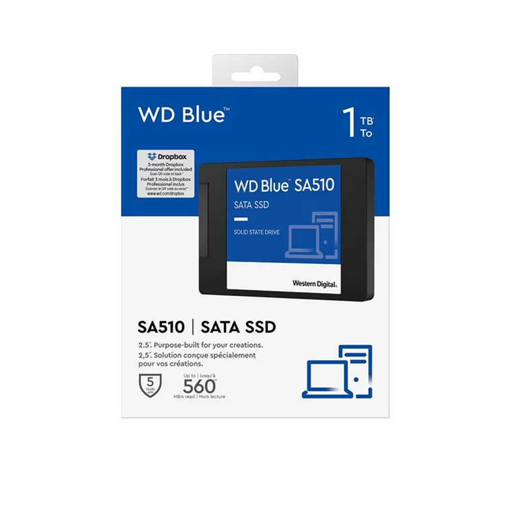 威騰 WD Blue 藍標 SA510 SATA SSD 500G 1TB 2TB 4TB 2.5 吋 固態硬碟