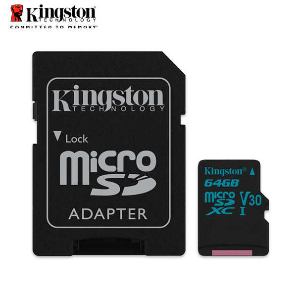 金士頓 Kingston Canvas Go! microSDXC 64GB  記憶卡附轉卡 運動相機適用
