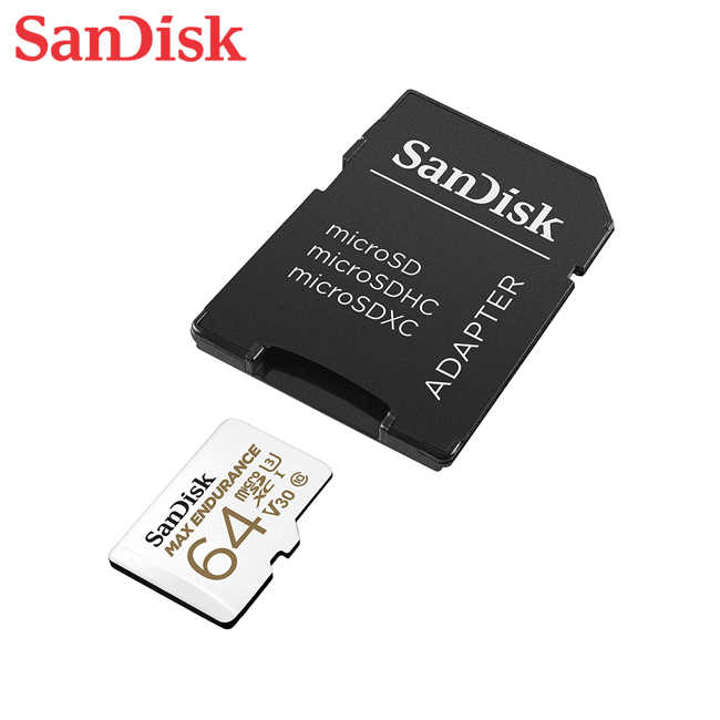 SanDisk MAX ENDURANCE 極致耐寫 MicroSD 64G 長時間錄影專用 SD-SQQVR-64G