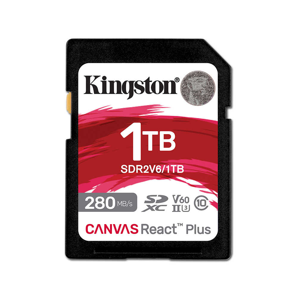 金士頓 Canvas React Plus 1TB SDXC UHS-II V60 U3 記憶卡