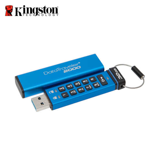 Kingston 金士頓 保固公司貨 USB3.0 DataTraveler 2000 數字鍵 加密及解鎖隨身碟 32G