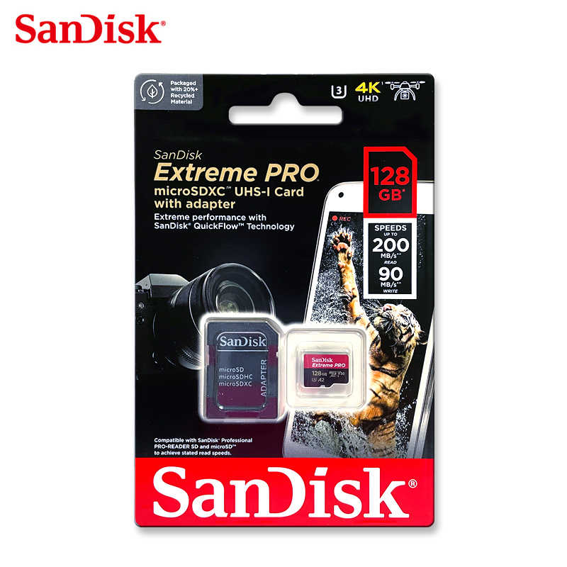 SANDISK Extreme PRO 128G A2 microSD U3 高速記憶卡 傳輸高達200MB/s