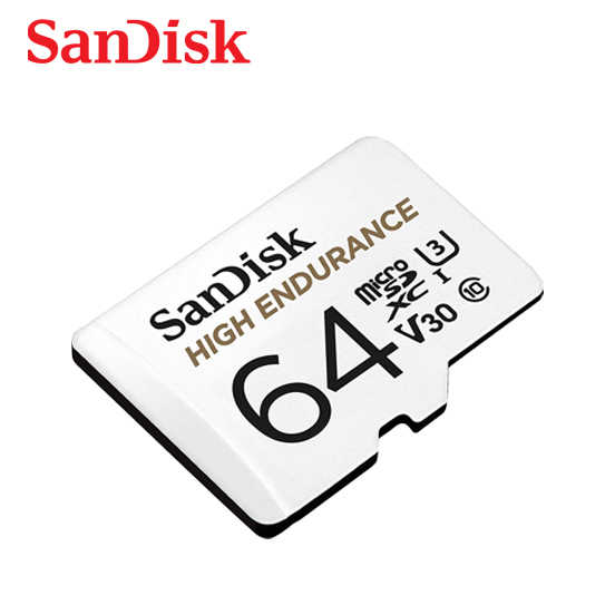 SanDisk HIGH ENDURANCE 行車記錄器 MicroSD V30 U3 4K 監視器專用記憶卡 64G