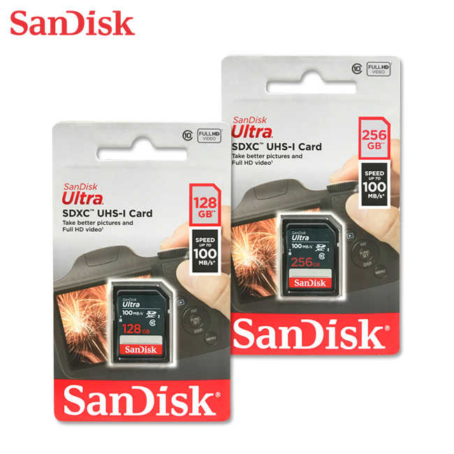 SANDISK Ultra 128G SD Class10 UHS-I 讀取/寫入速度高達 100MB/s 記憶卡