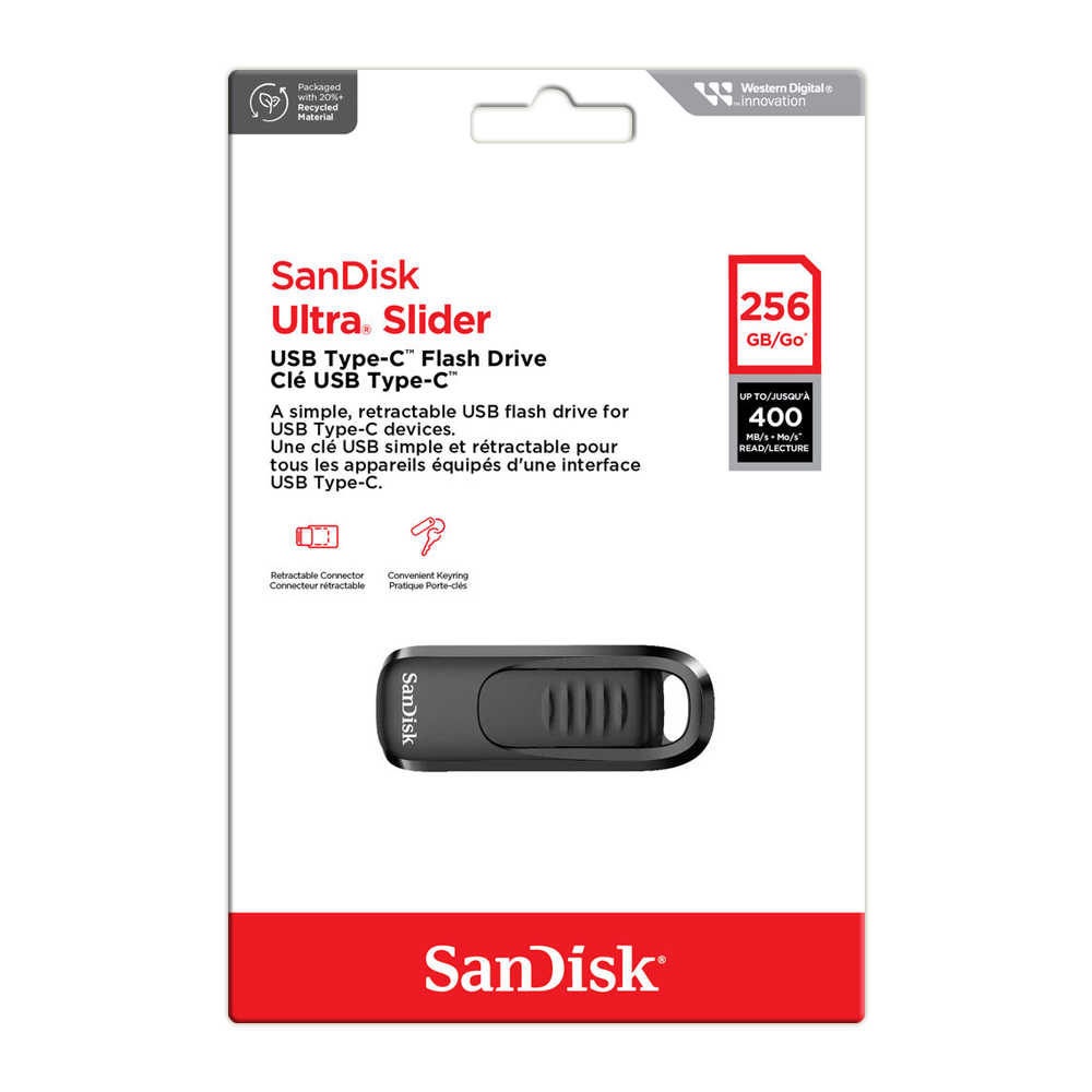 SANDISK 256G Ultra Slider CZ480 Type-C 隨身碟 高速 最高可達400MB/s