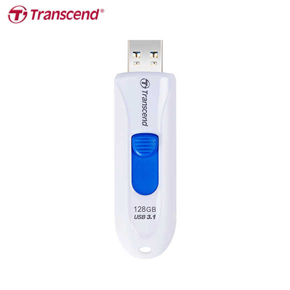Transcend 創見 JetFlash 790 USB3.0 伸縮接頭 隨身碟 白色 128GB