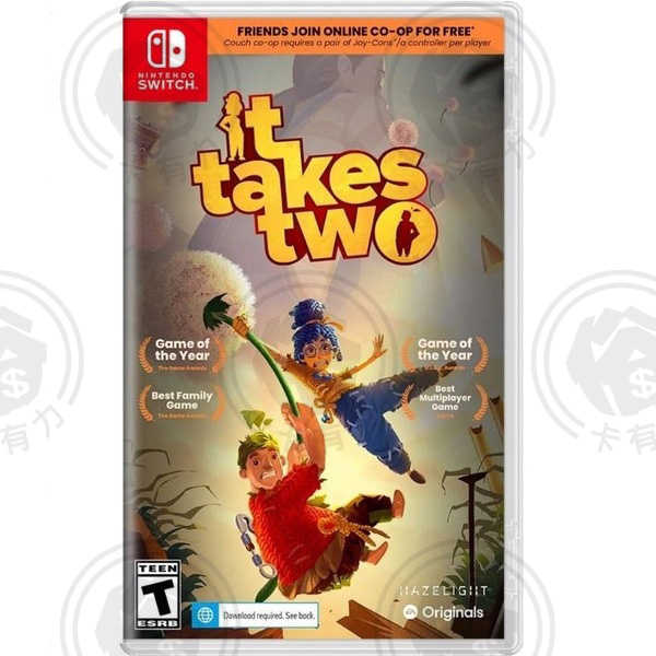 【現貨】 NS Switch 任天堂 雙人成行 It Takes Two 國際版封面 支援中文 合作 雙人遊玩