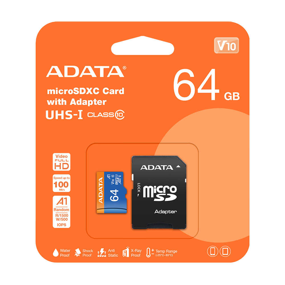 威剛 Premier 64G microSD UHS-I A1 C10 記憶卡 公司貨