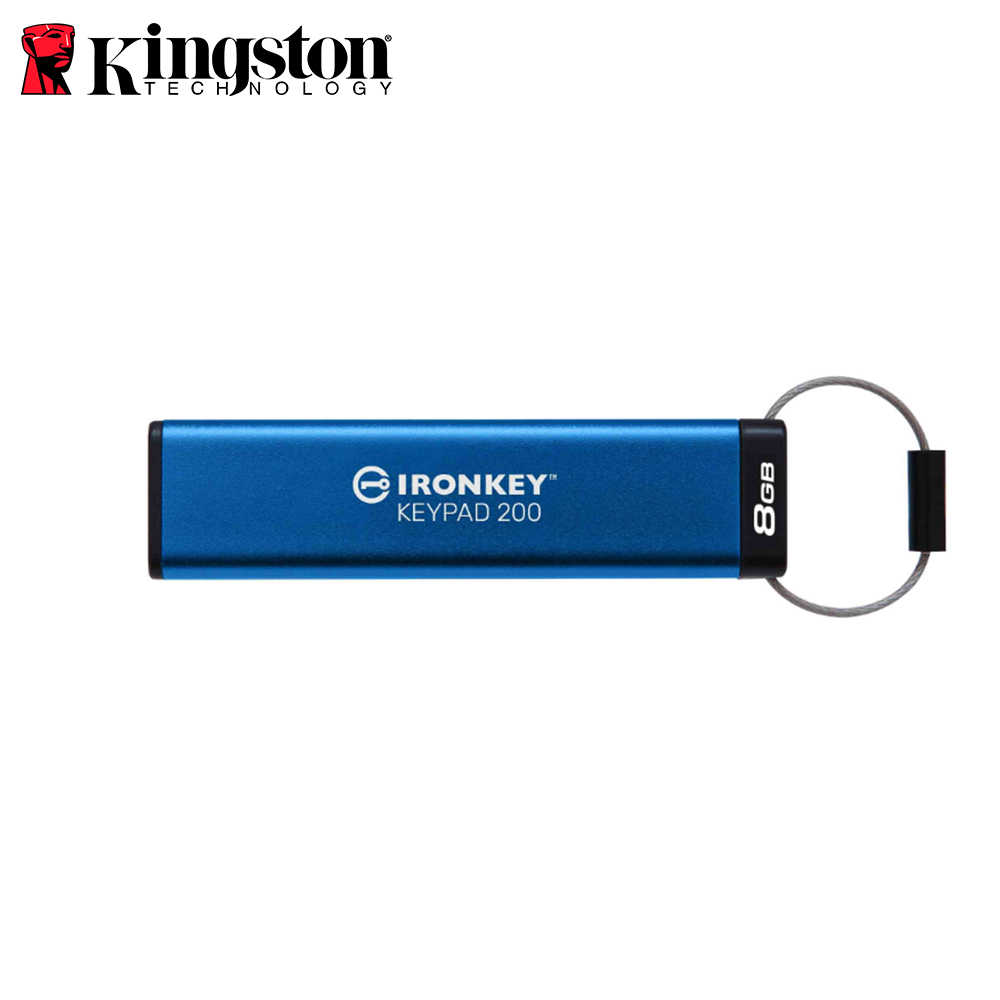 Kingston 金士頓 IronKey Keypad 200 數字鍵盤 密碼加密隨身碟 公司貨 USB3.2 8G