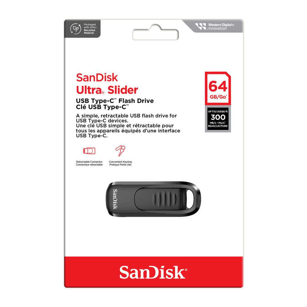 SANDISK 64G Ultra Slider CZ480 Type-C 隨身碟 高速 最高可達300MB/s