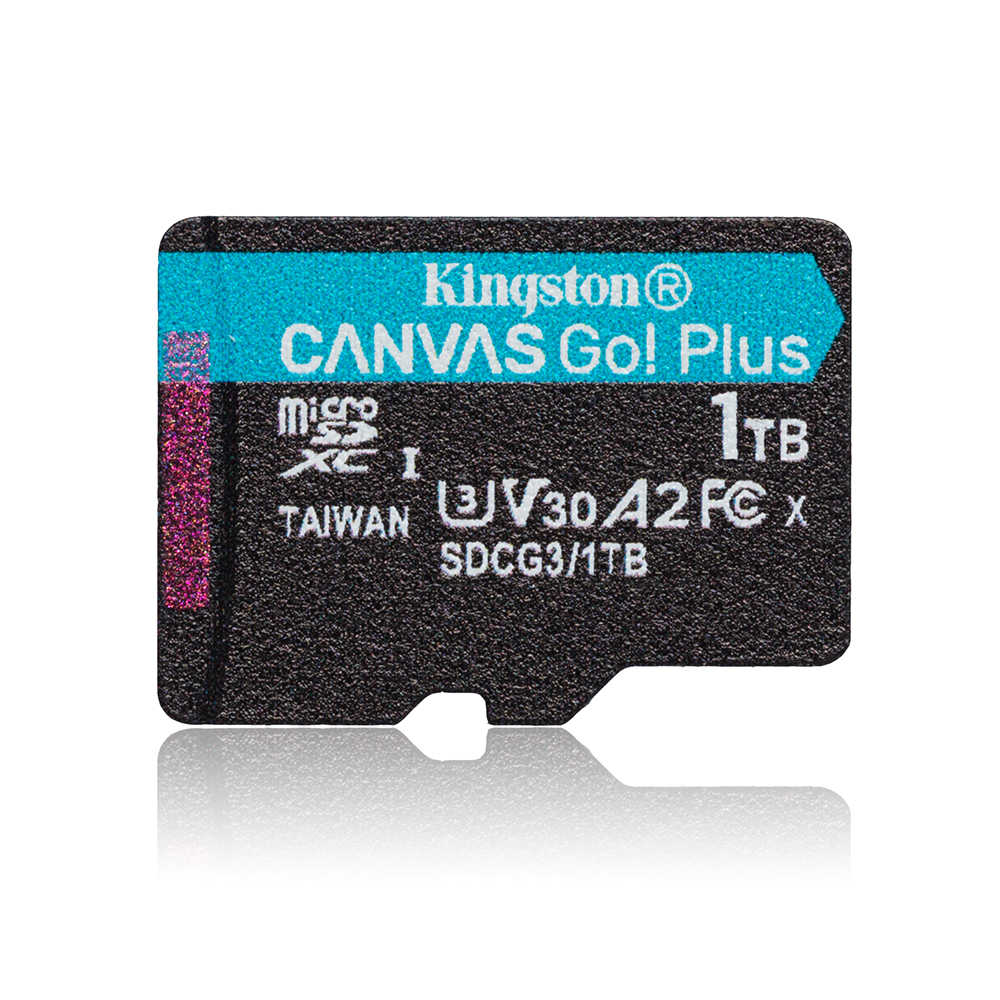 金士頓 Kingston Canvas Go! PLUS 1TB microSD 高速記憶卡 A2 V30 4K影片