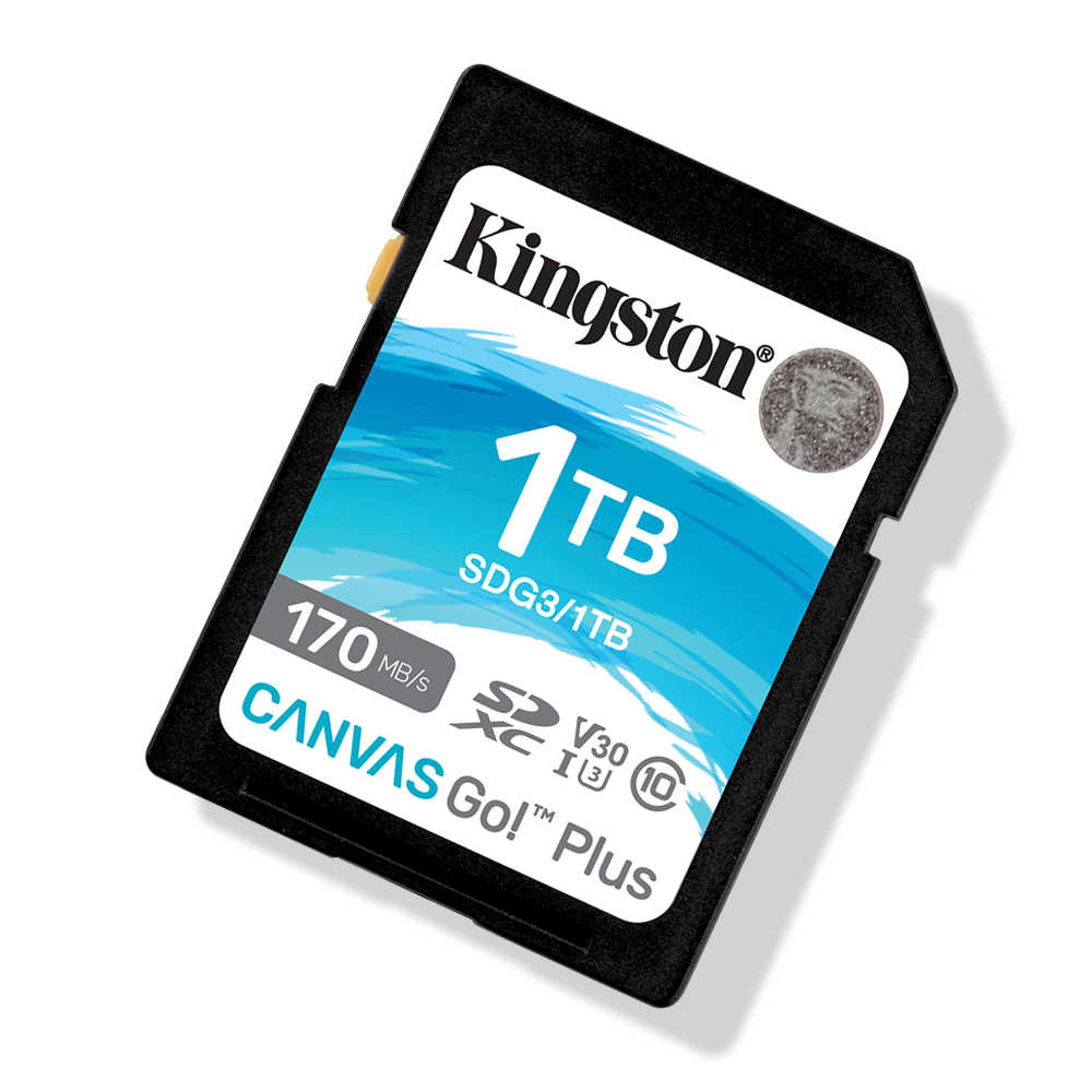 金士頓【1TB】Kingston Canvas Go!Plus SDXC 相機記憶卡 V30 170MB/s 支援4K