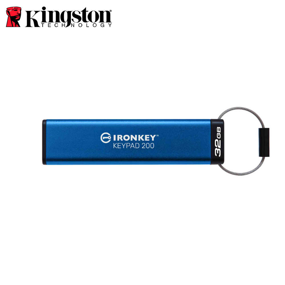 Kingston 金士頓 IronKey Keypad 200 數字鍵盤 密碼加密隨身碟 公司貨 USB3.2 32G