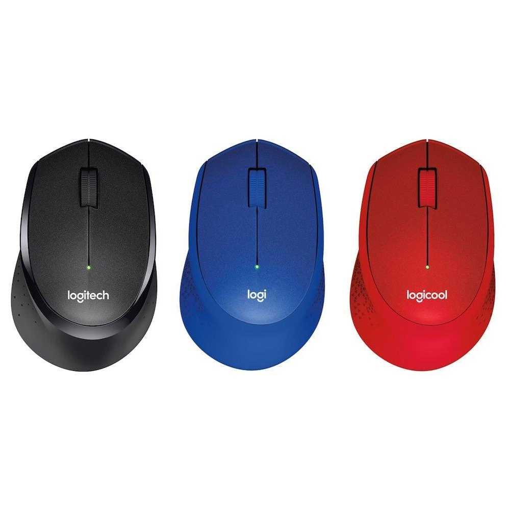 Logitech 羅技 M331 SILENT PLUS 無線靜音滑鼠 黑/藍/紅色