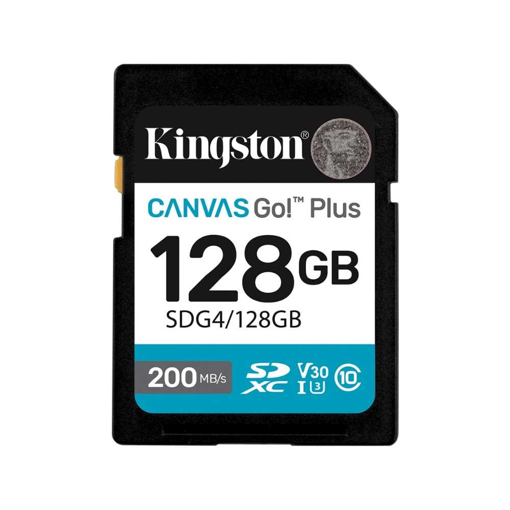 Kingston【128G】SDG4 Canvas Go!Plus SDXC 相機記憶卡 U3 V30 200MB/s