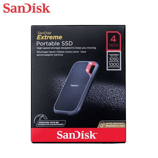 SanDisk EXTREME 4TB 行動固態硬碟 PORTABLE SSD E61