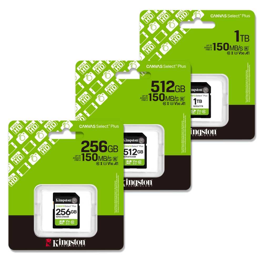 金士頓 Canvas Select Plus SDXC 64GB 128G 256G 512G 1TB 相機記憶卡