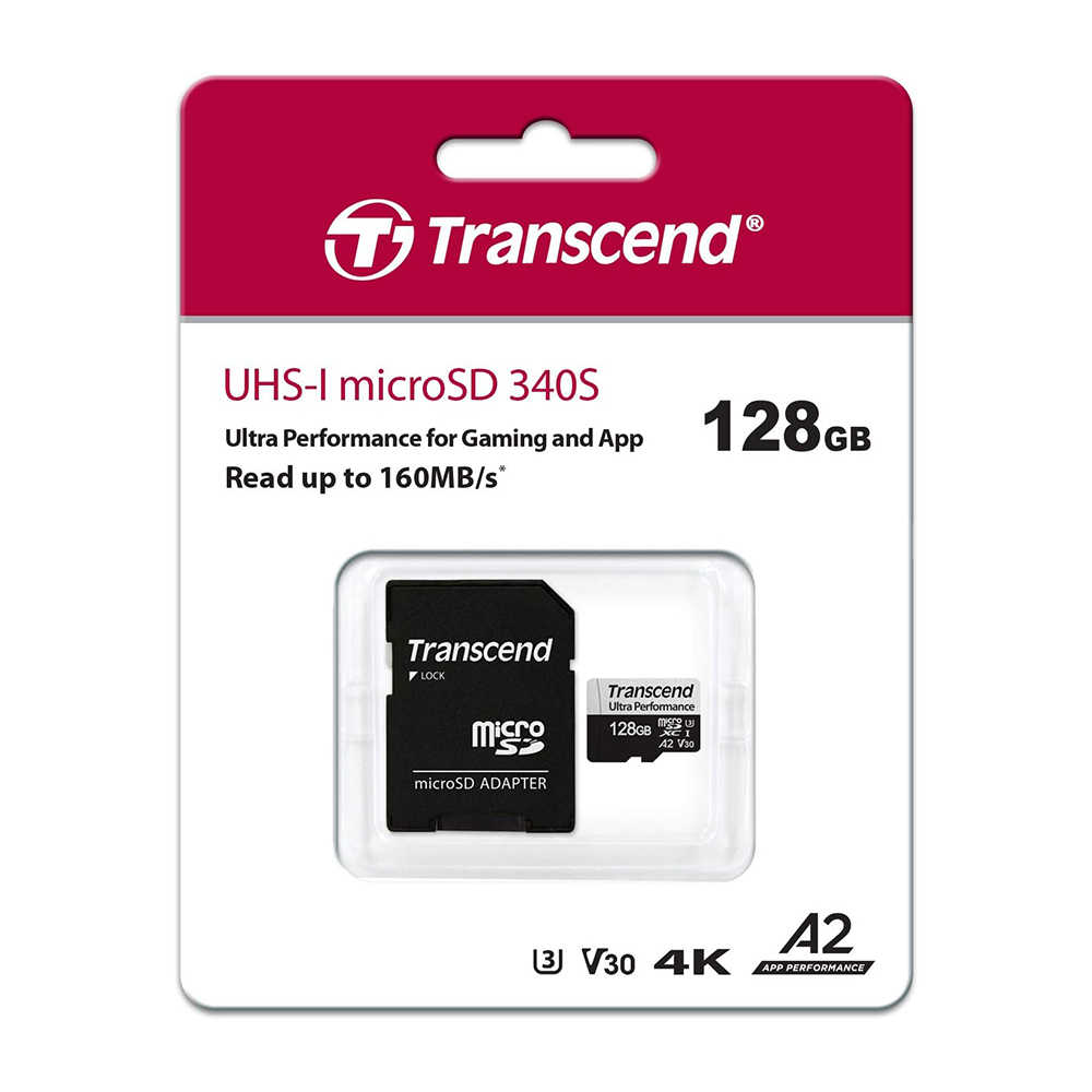 Transcend 創見 340S 128G microSD U3 V30 A2 手遊 掌上型遊戲機 專用