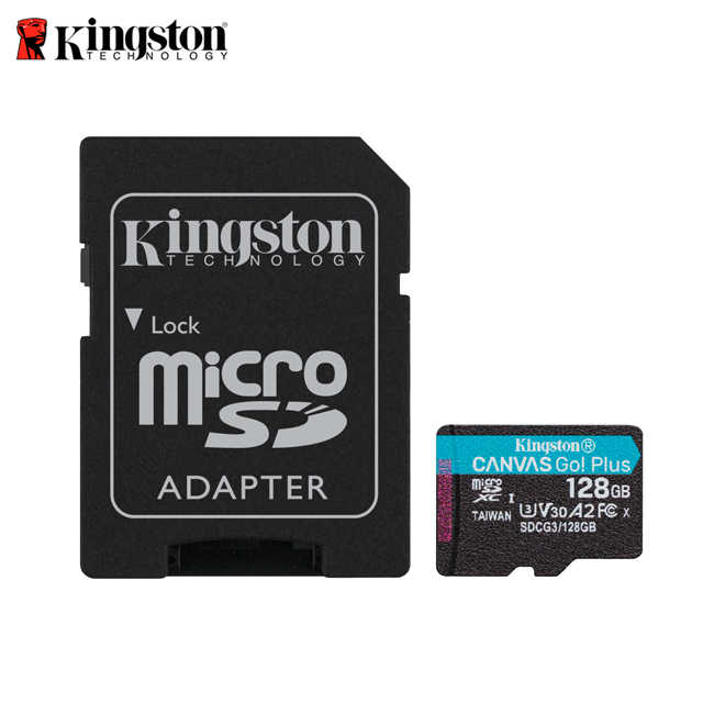【新品上市】金士頓 Kingston Canvas Go! PLUS microSD 高速記憶卡 128G