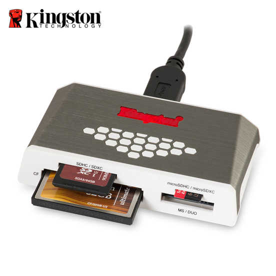 金士頓Kingston USB 3.0 極速多功能讀卡機 FCR-HS4 保固公司貨 CF卡適用