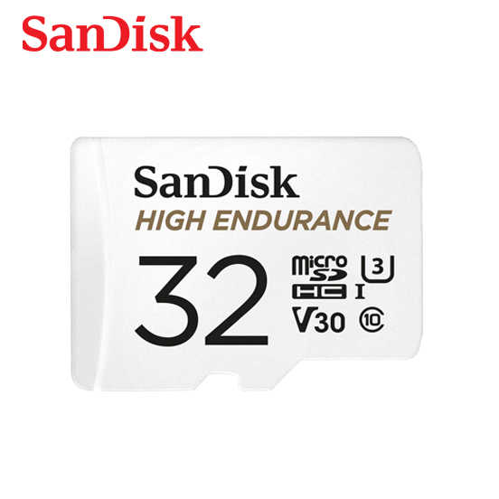 SanDisk HIGH ENDURANCE 行車記錄器 MicroSD V30 U3 4K 監視器專用記憶卡 32G