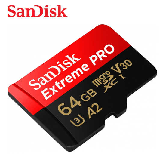 SanDisk Extreme PRO 64G microSD 高速記憶卡 A2 V30 U3 200MB 支援4K