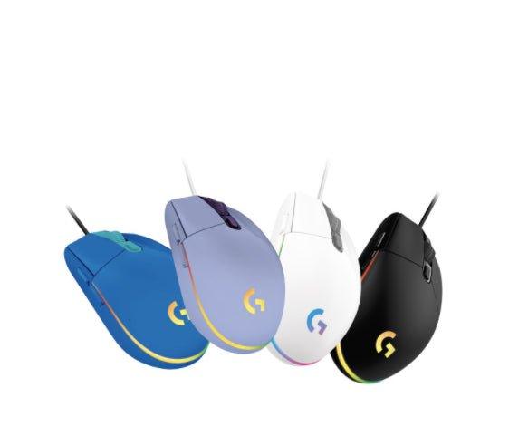 Logitech 羅技 G102 LIGHTSYNC RGB 6 鍵 炫彩遊戲滑鼠 有線 黑/白/藍/紫色