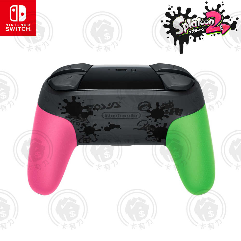 NS Switch Pro 控制器 斯普拉遁2 Pro手把 控制器 現貨 台灣公司貨 保固一年 漆彈大作戰2