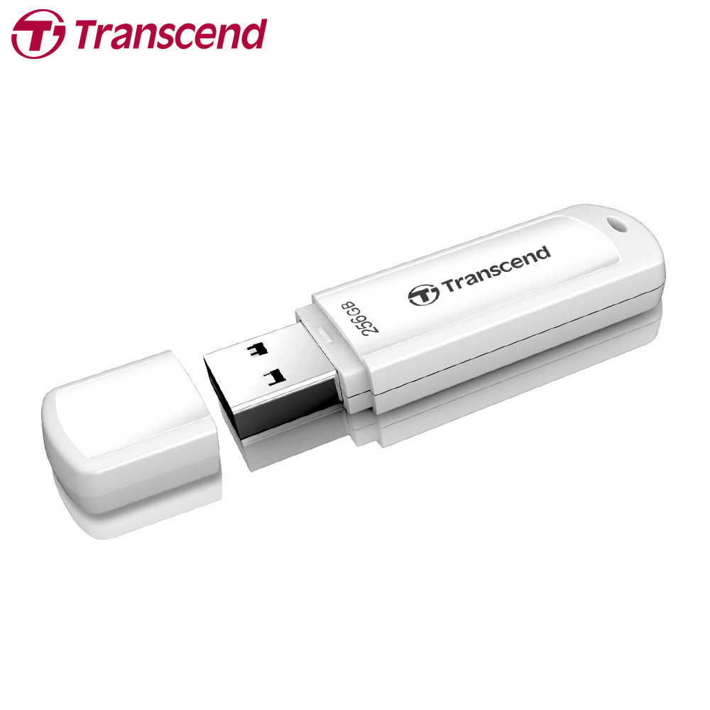 Transcend 創見 JetFlash 730 256GB USB3.1 隨身碟 白色 蓋式 JF730 公司貨