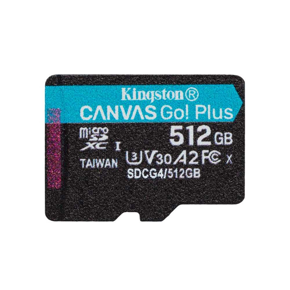 金士頓【512G】SDCG4 Canvas Go!Plus 記憶卡 MicroSD U3 V30 200MB/s