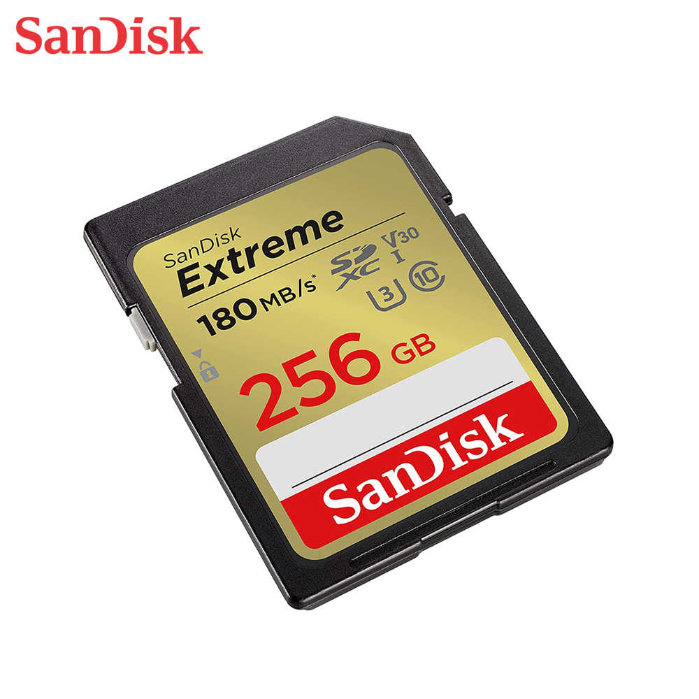 SanDisk 256G Extreme SDXC 相機記憶卡 V30 U3 4K影片 速度高達 180MB/s