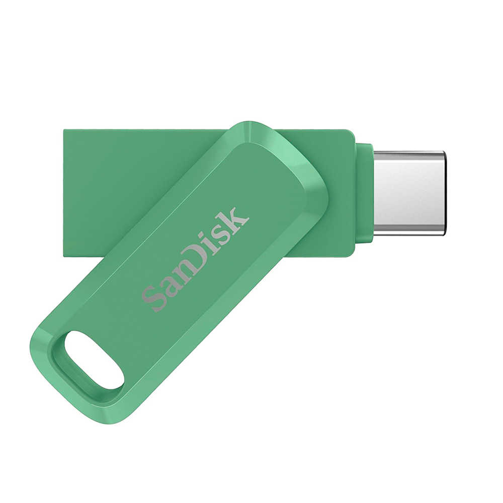 SanDisk OTG TYPE-C 128GB 旋轉隨身碟 DDC3 最高400mb/s 草本綠 新色