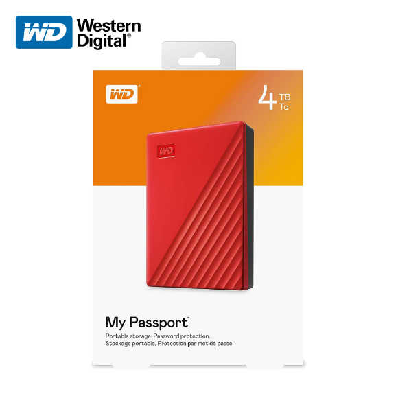 威騰 WD My Passport 4TB 2.5吋 行動硬碟 黑/白/藍/紅 外接式HDD