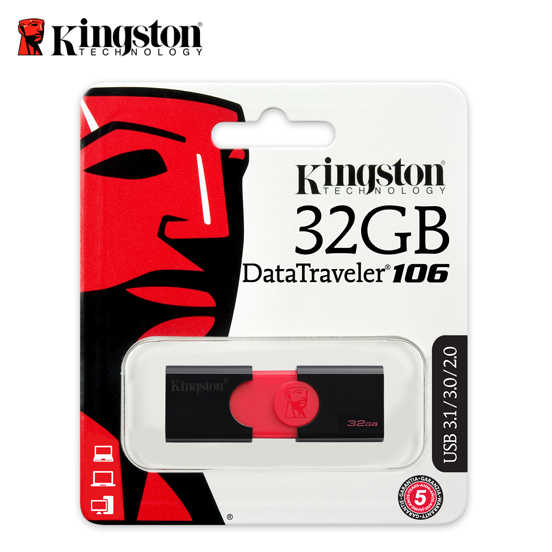 金士頓 DT106 Kingston DataTraveler 32G 高速伸縮隨身碟 新款 滑蓋時尚配色