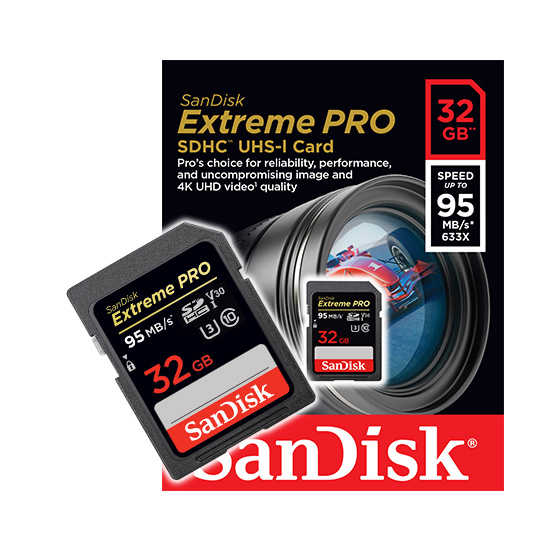 SANDISK Extreme PRO SD 32G V30 UHS-I U3 專業攝影錄影師高速記憶卡