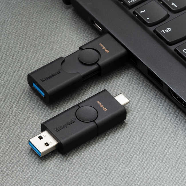 Kingston 金士頓 64GB DataTraveler Duo USB-A / USB-C 隨身碟 OTG