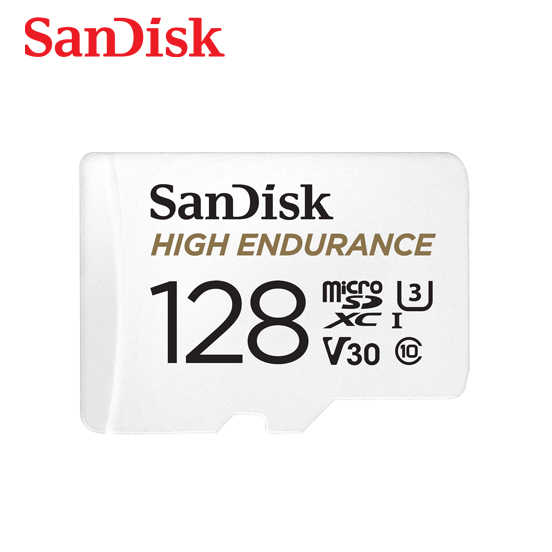 SanDisk HIGH ENDURANCE 行車記錄器 MicroSD V30 U3 4K 監視器專用記憶卡 128G