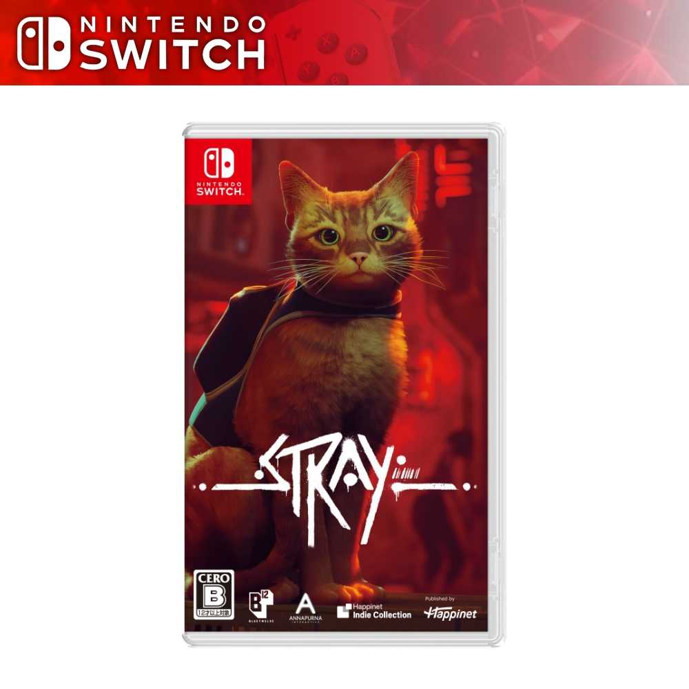 【預購】任天堂 NS Switch《浪貓 Stray》中文版 遊戲片 11/19發售 賽博龐克浪貓冒險