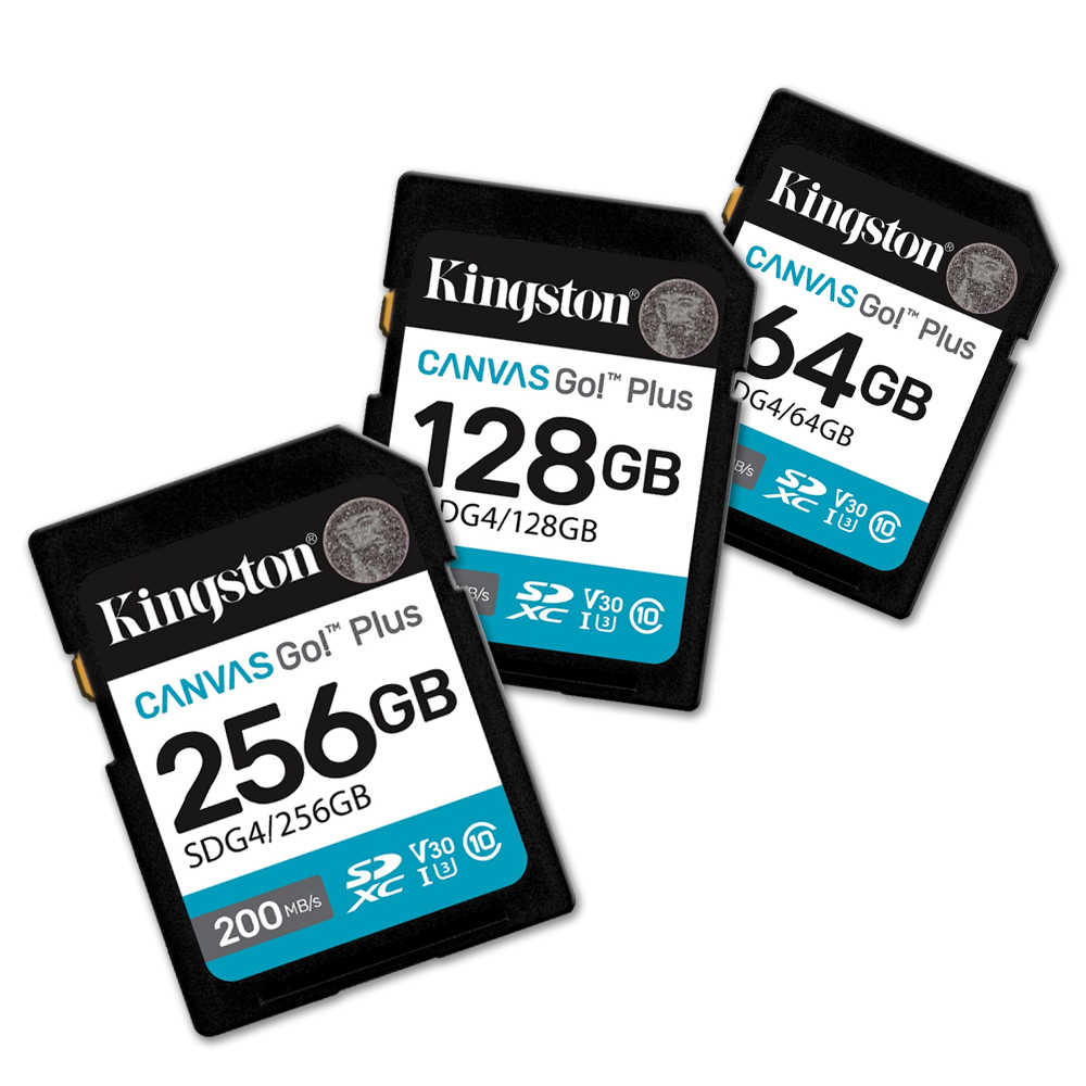 Kingston【1TB】SDG4 Canvas Go!Plus SDXC 相機記憶卡 U3 V30 200MB/s