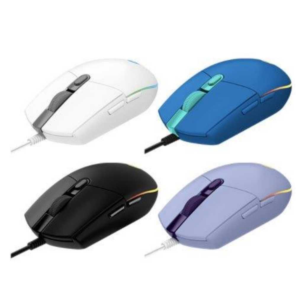 Logitech 羅技 G102 LIGHTSYNC RGB 6 鍵 炫彩遊戲滑鼠 有線 黑/白/藍/紫色