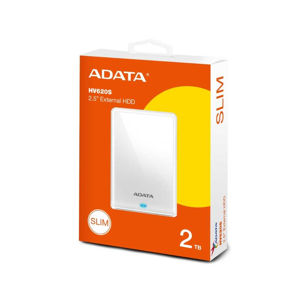 ADATA威剛 HV620S 2TB USB3.0 2.5吋 輕巧防刮 行動硬碟 黑色/白色