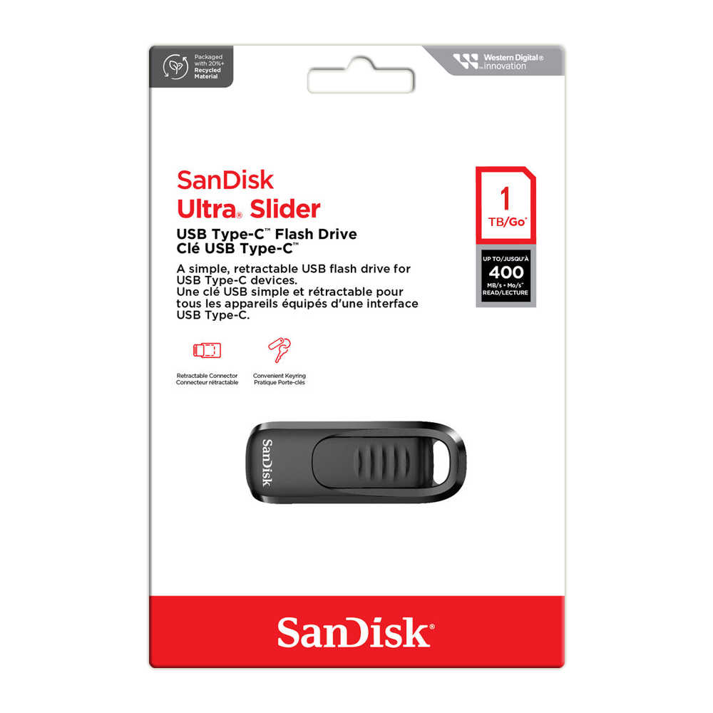 SanDisk 1TB Ultra Slider CZ480 Type-C 隨身碟 高速 最高可達400MB/s