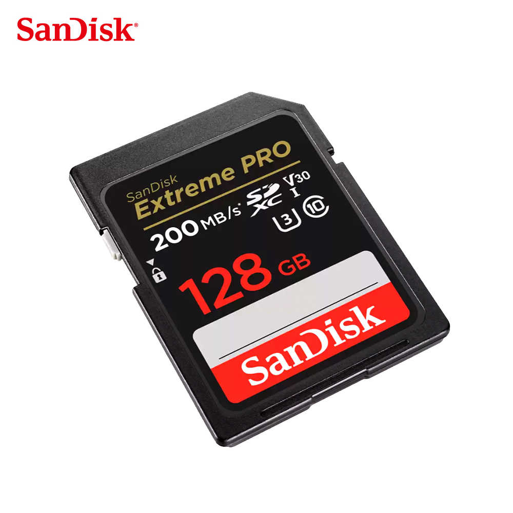 新款 SANDISK 128G V30 Extreme PRO SDXC UHS-I U3 200MB 專業 高速記憶卡