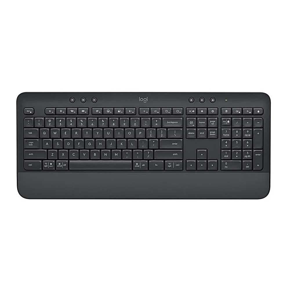 Logitech 羅技 K650 無線舒適鍵盤 石墨灰/珍珠白