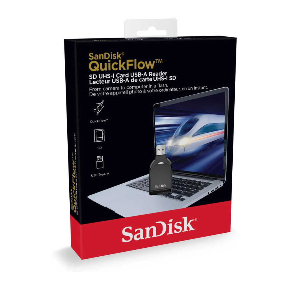 SanDisk QuickFlow USB-A SD讀卡機 UHS-I 相機記憶卡 SDHC SDXC 適用