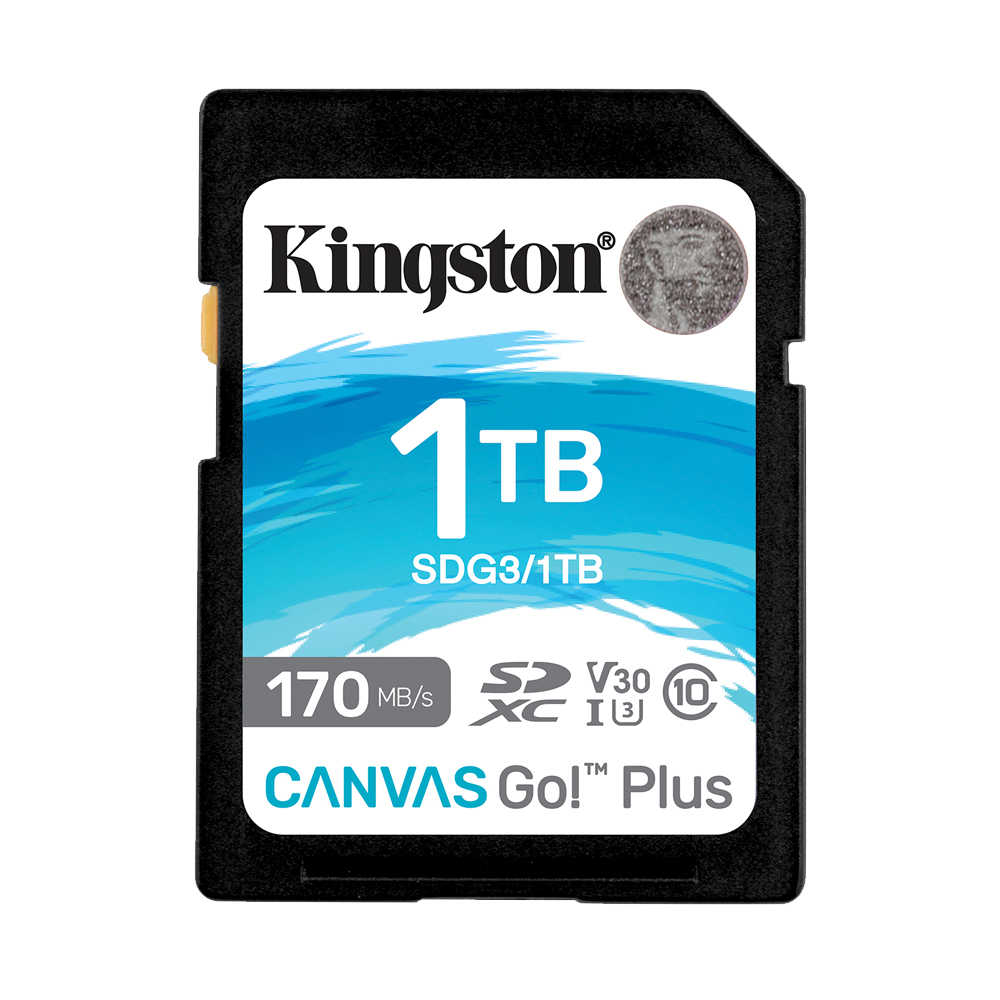 金士頓【1TB】Kingston Canvas Go!Plus SDXC 相機記憶卡 V30 170MB/s 支援4K